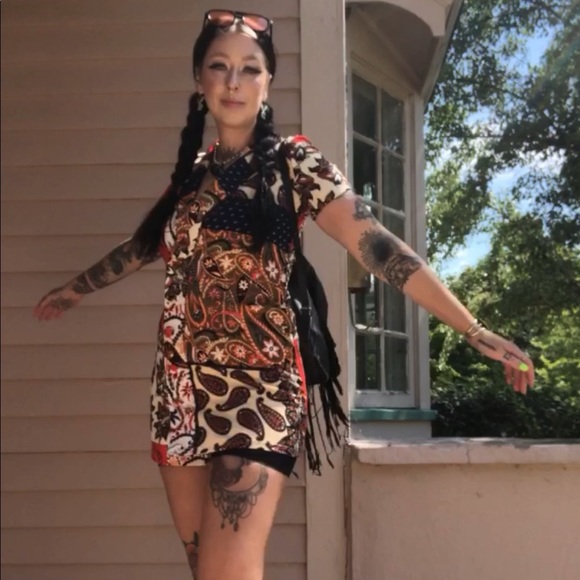 Mod style Zara quilted patch dress - Picture 9 of 9